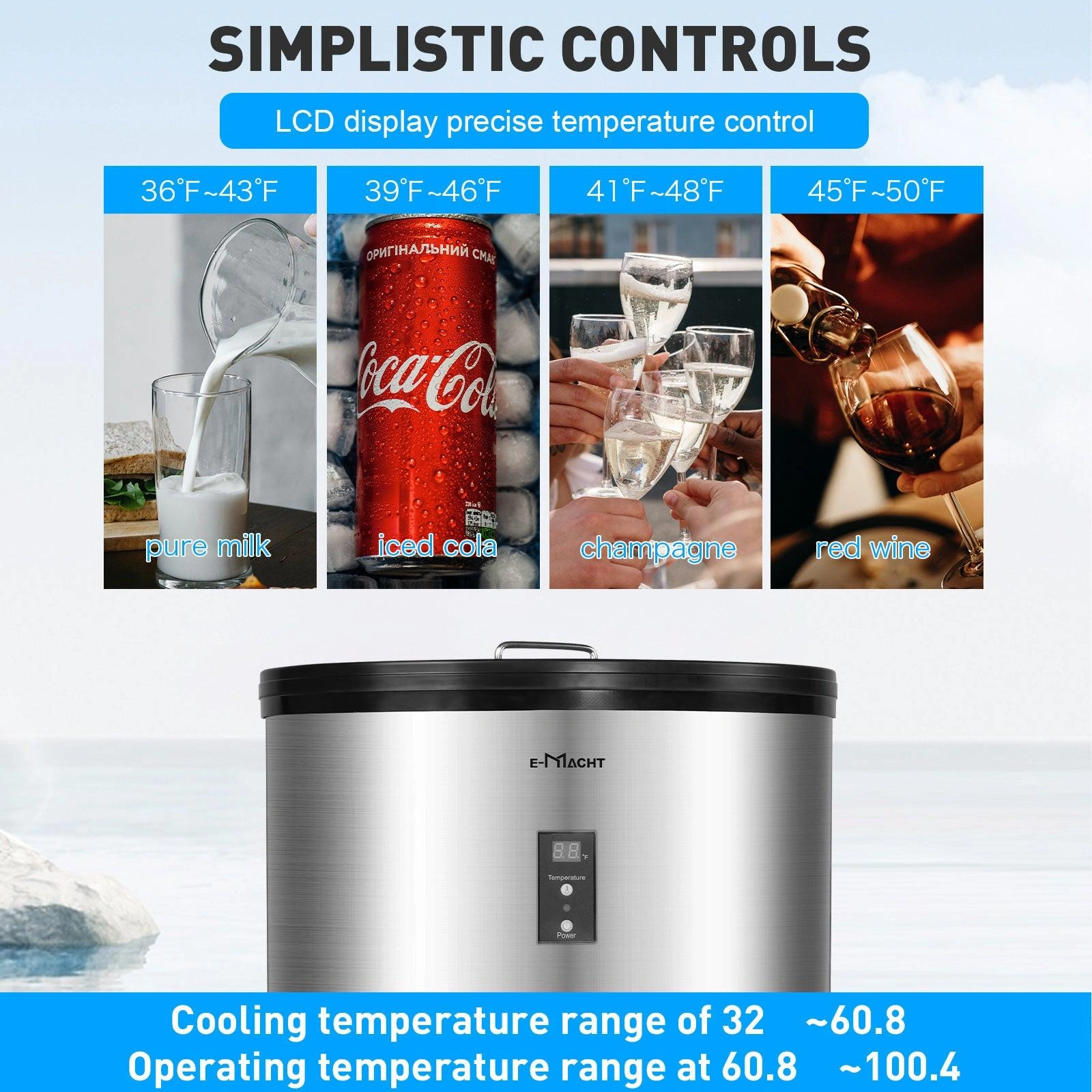 Chill Your Drinks in Style: 1.8 Cu. Ft Beverage Fridge with Wheels!